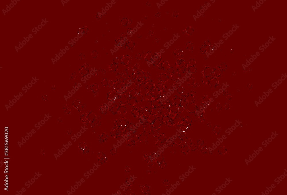 Light Red vector cover with spots.