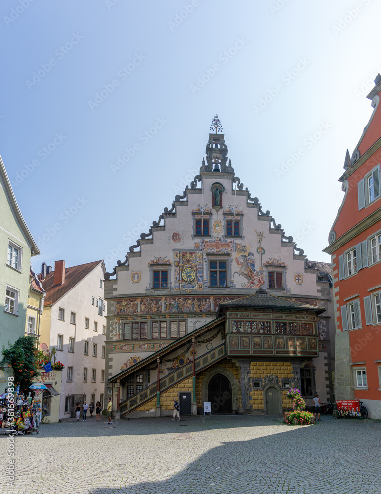 Obraz premium view of the historic old town hall in Lindau