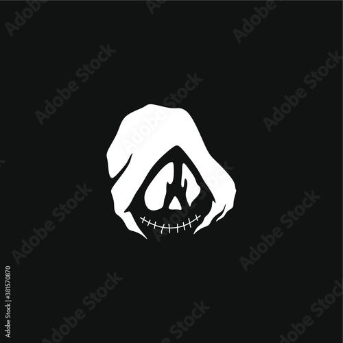 illustration vector graphic of ghost logo or icon