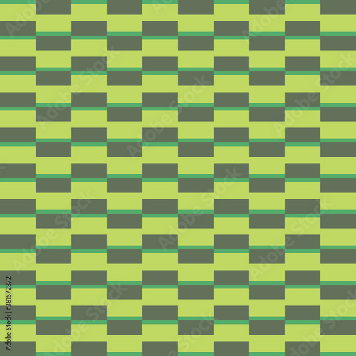 Vector seamless pattern texture background with geometric shapes, colored, green colors.