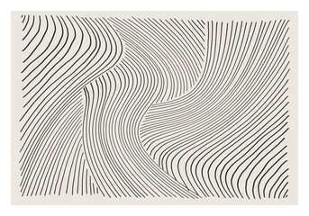 Papier peint photo Minimaliste art Art abstrait esthétique aux formes organiques  © C Design Studio