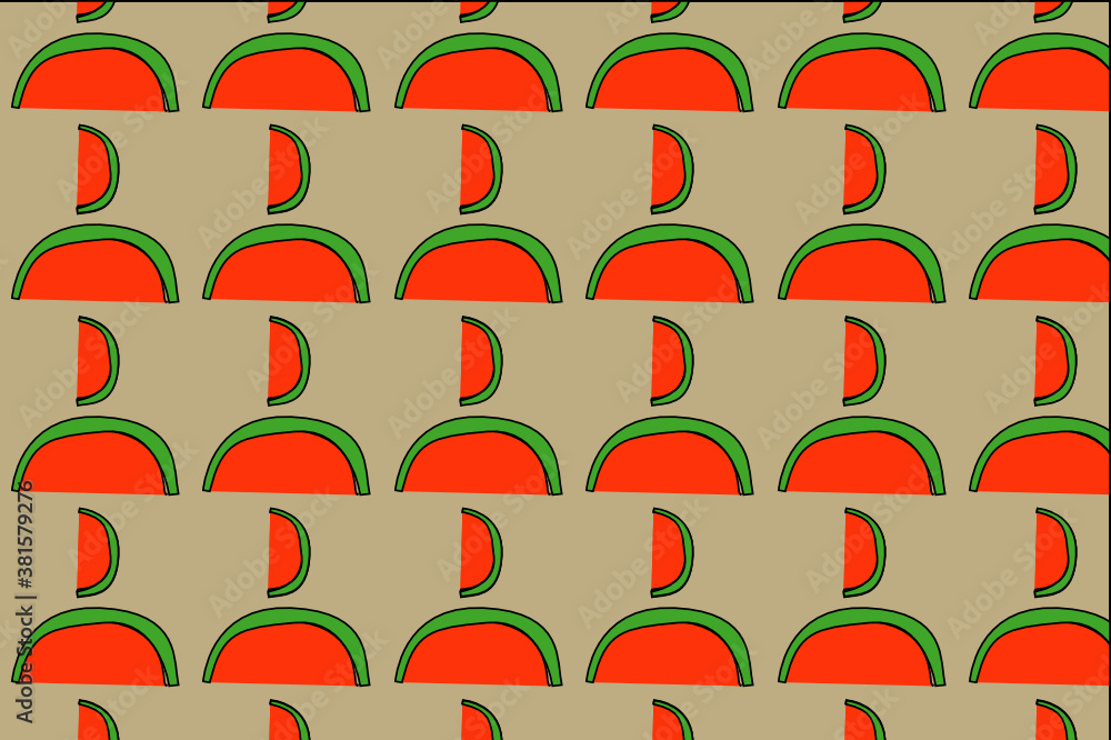Obraz premium simple fruit pattern design, this design is very suitable for wall decoration, wellpaper backgrounds etc.