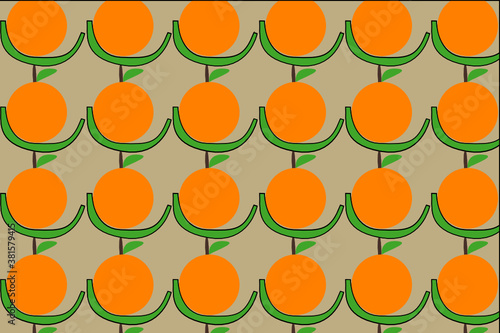 simple fruit pattern design, this design is very suitable for wall decoration, wellpaper backgrounds etc.