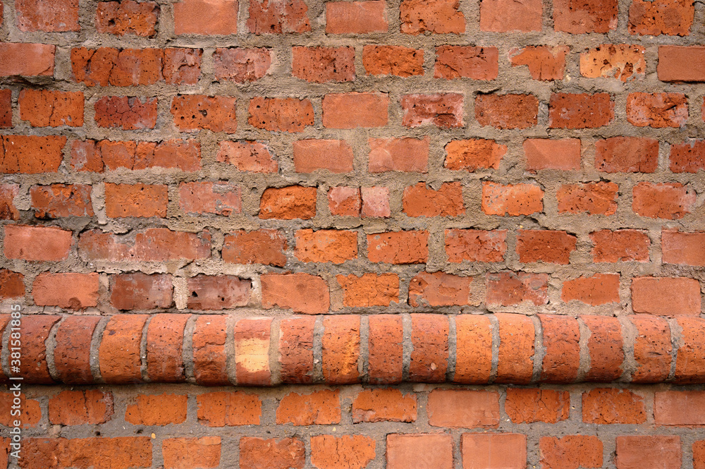 Abstract background of an old red brick wall Abstract background of an old red brick wall