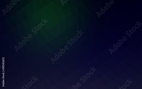 Dark Black vector low poly texture. Colorful abstract illustration with gradient. Polygonal design for your web site.