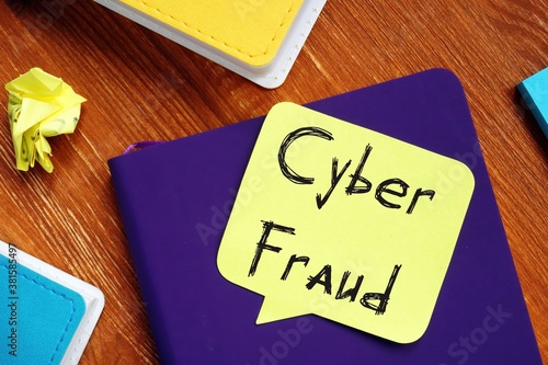 Cyber Fraud phrase on the page.