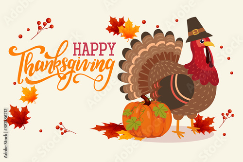 thanksgiving card background design template
