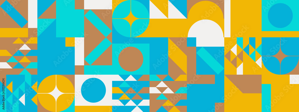 Fototapeta premium Colorful Geometric Vector Pattern Design