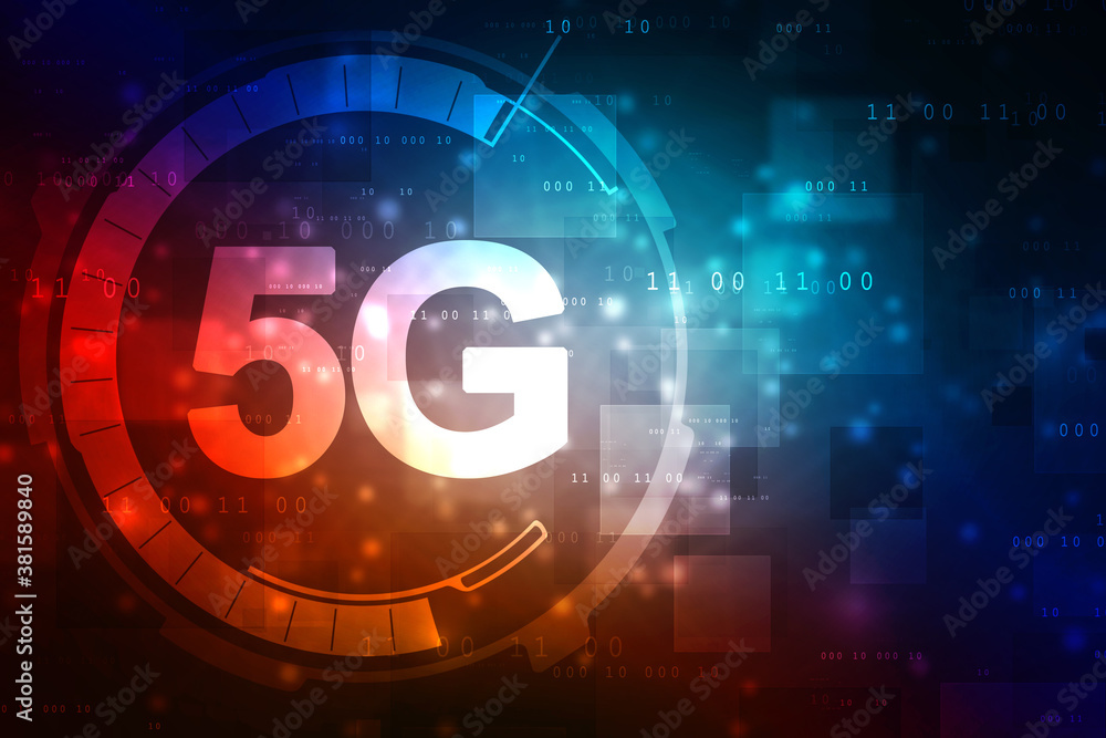 2d rendering 5G Network 5G Connection with WiFi 2d rendering 5G Network 5G Connection with WiFi