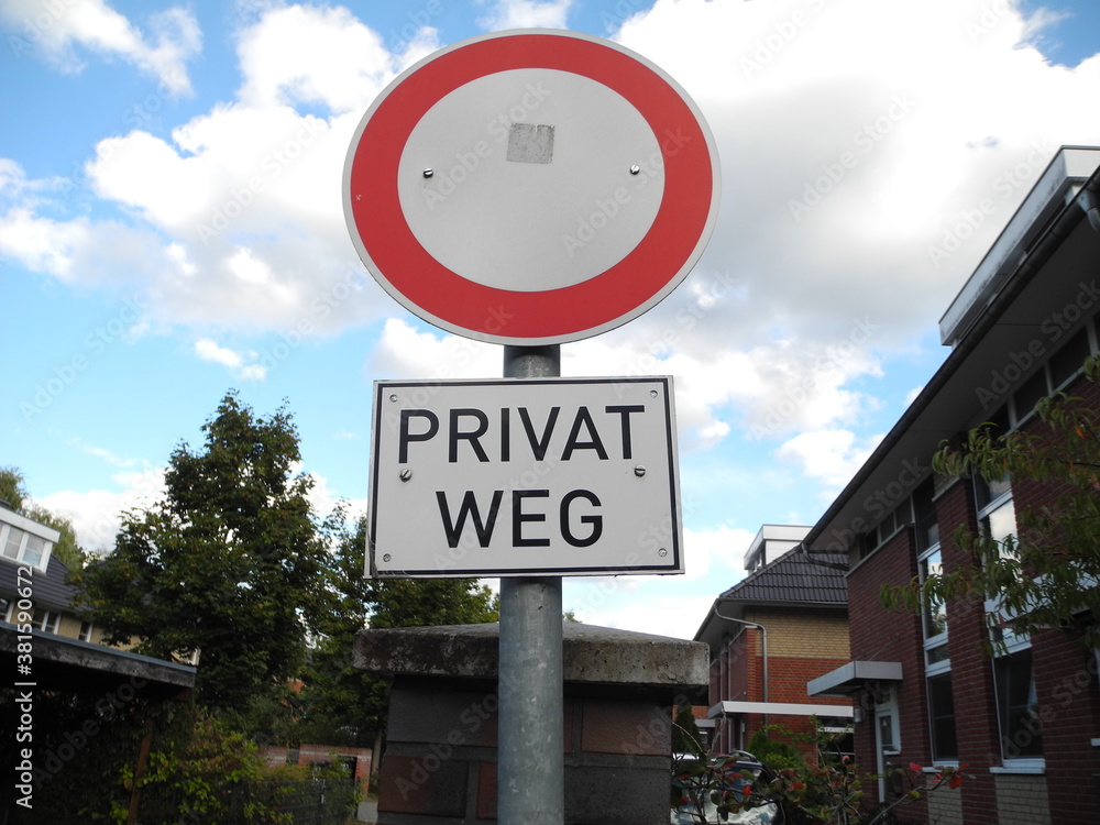 Obraz premium Privatweg