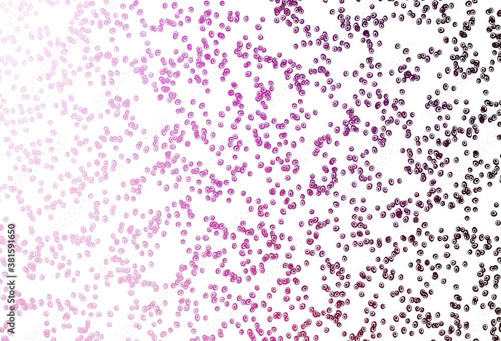 Light Pink vector layout with circle shapes. Light Pink vector layout with circle shapes.