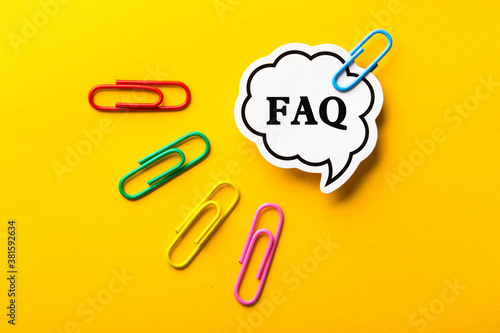 FAQ Business Concept Frequently Asked Questions