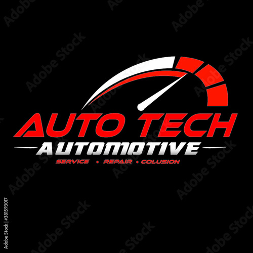 automotive service logo concept