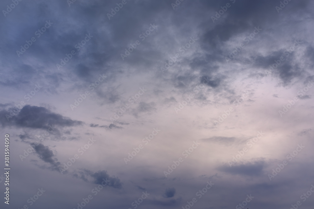 Early evening sky with clouds. Early evening sky with clouds.