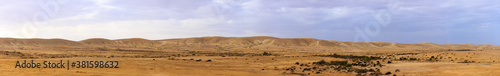 Panorama of mountains in Negev desert