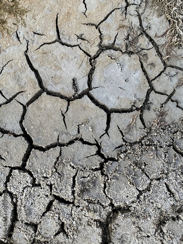 dry cracked earth