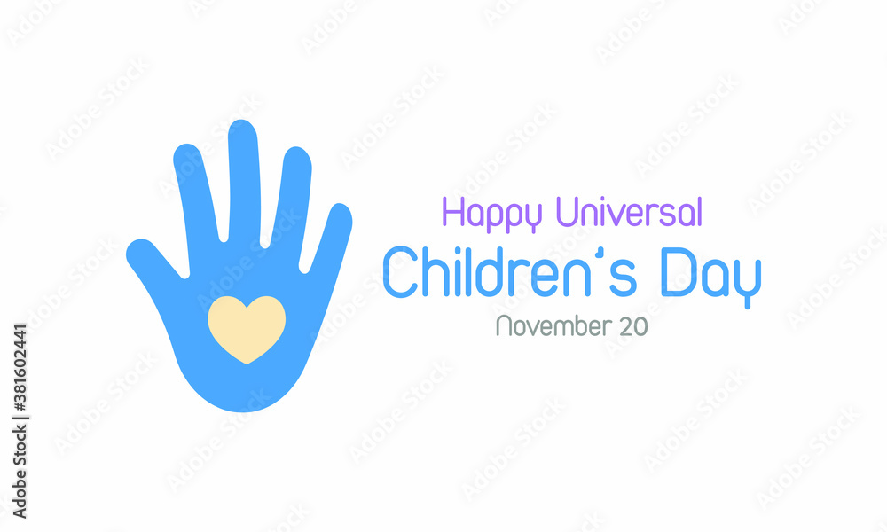 Universal Children's day celebrated on 20 November each year to promote international togetherness, awareness among children worldwide, and improving children's welfare. Vector illustration design. Universal Children's day celebrated on 20 November each year to promote international togetherness, awareness among children worldwide, and improving children's welfare. Vector illustration design.