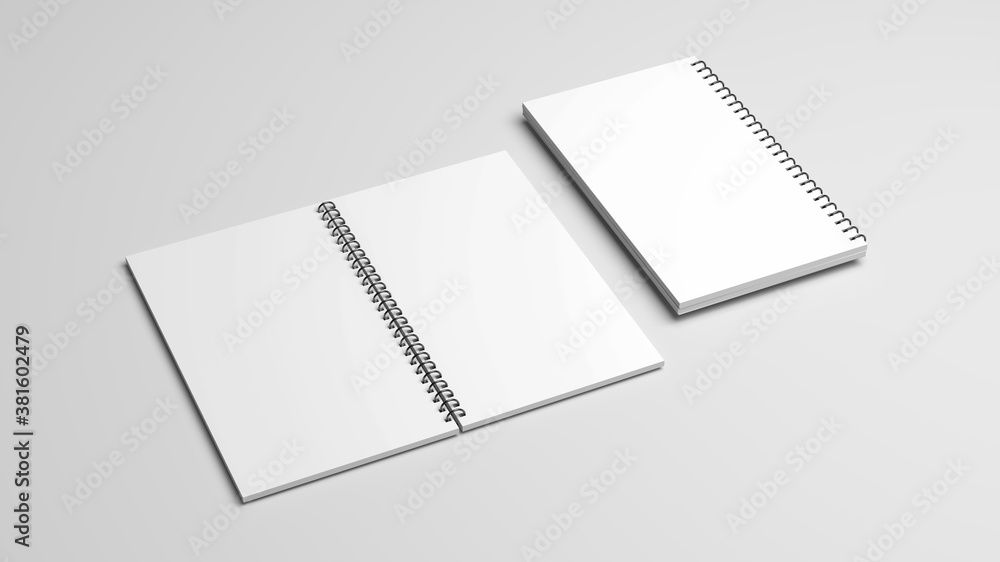 Blank white stationery on white background. Blank white stationery on white background.