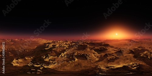 Mars  HDRI  environment map   Round panorama  spherical panorama  equidistant projection  360 high resolution panorama  3d rendering