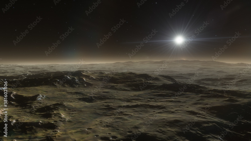 3D Rendered Fantasy Alien Landscape - 3D Illustration 3D Rendered Fantasy Alien Landscape - 3D Illustration