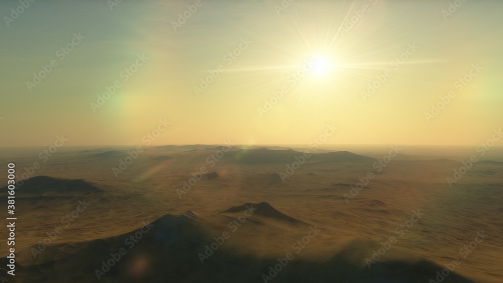 3D Rendered Fantasy Alien Landscape - 3D Illustration 3D Rendered Fantasy Alien Landscape - 3D Illustration