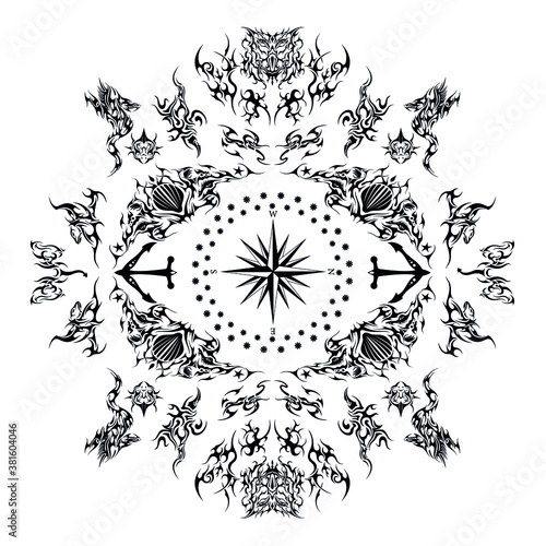 utopia faust ethnic celtic compass pattern plate full version