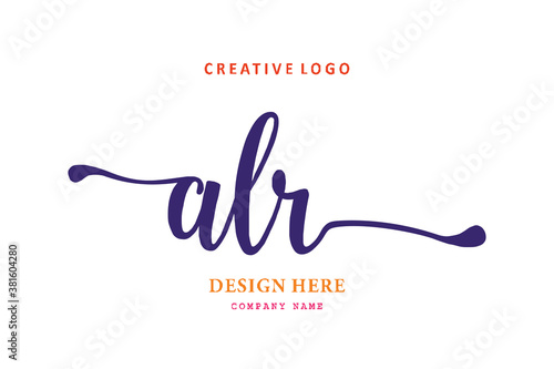 pharmacy logo letter ALR is simple, easy to understand and authoritative