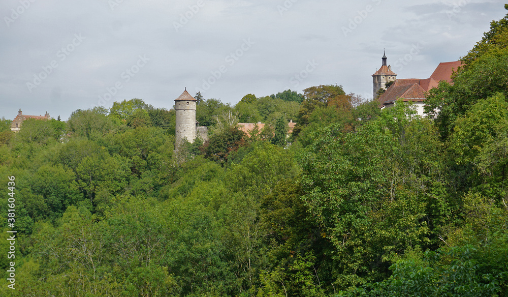 Rothenburg ob der Tauber, Blick zur Klingenbastei