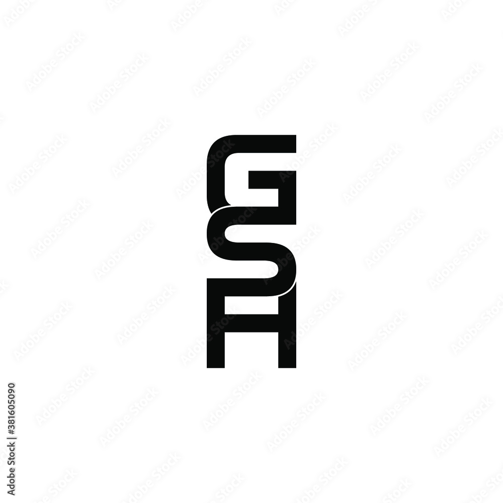 gsh letter original monogram logo design gsh letter original monogram logo design