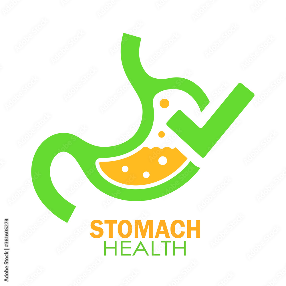 Stomach health vector logo