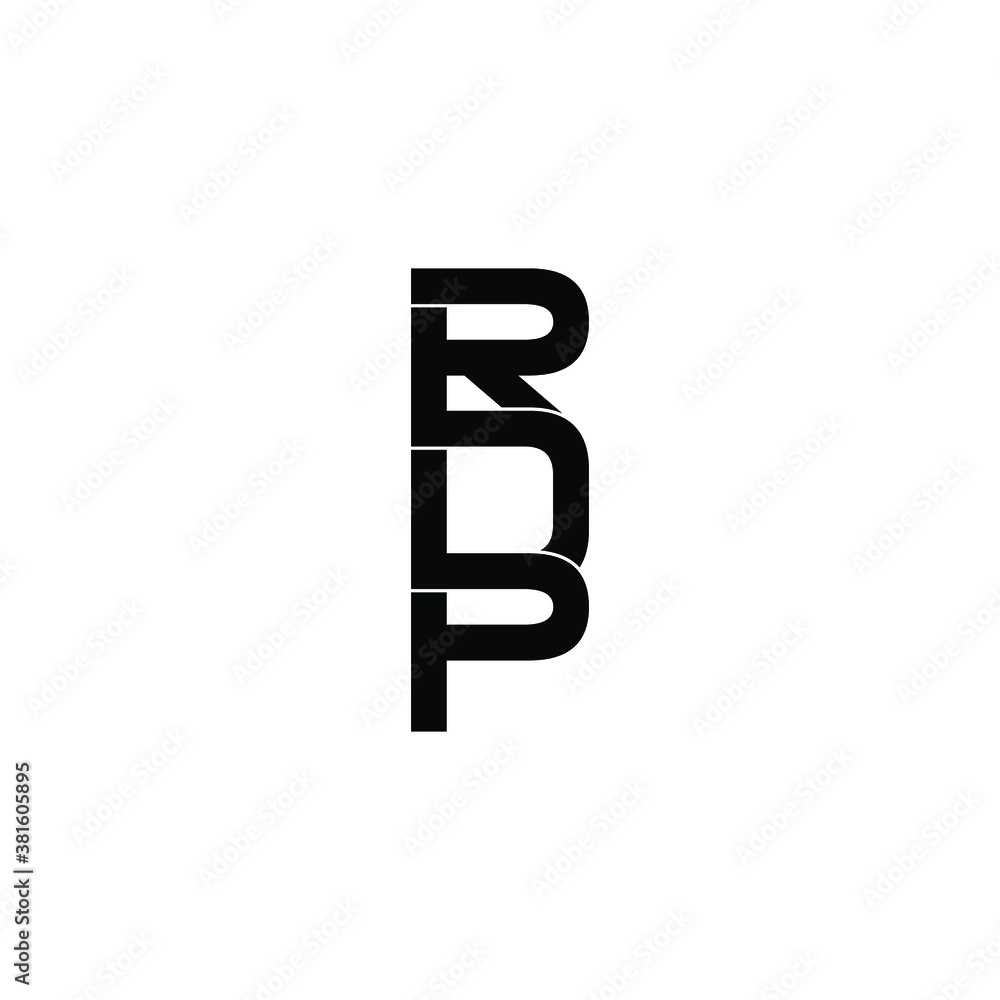 rdp letter original monogram logo design rdp letter original monogram logo design