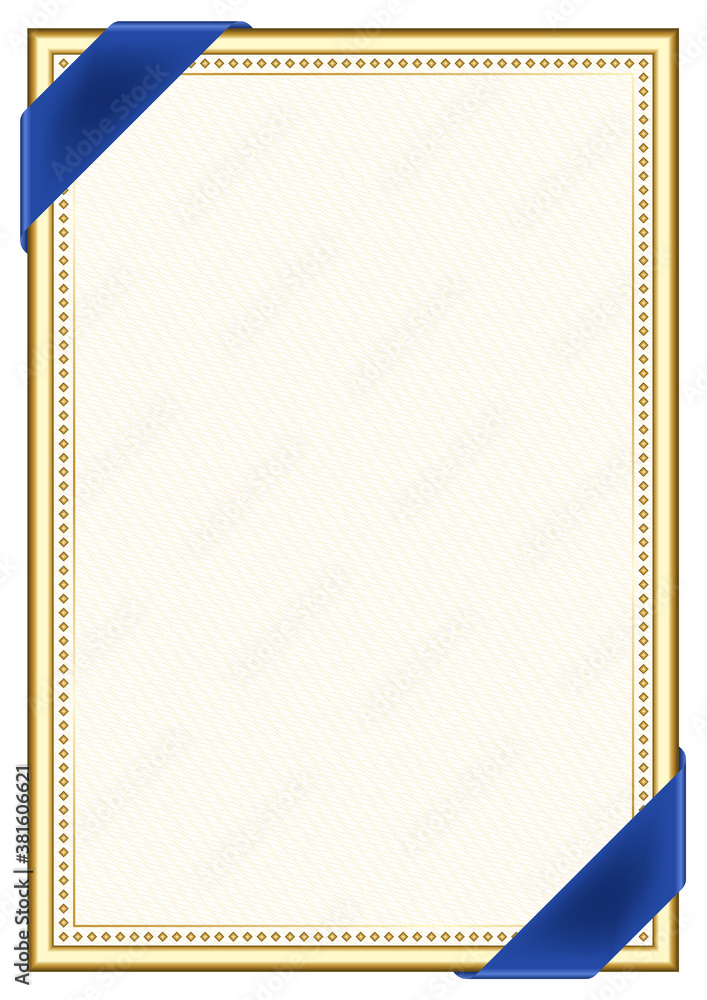 Vertical  frame and border with Kosovo flag
