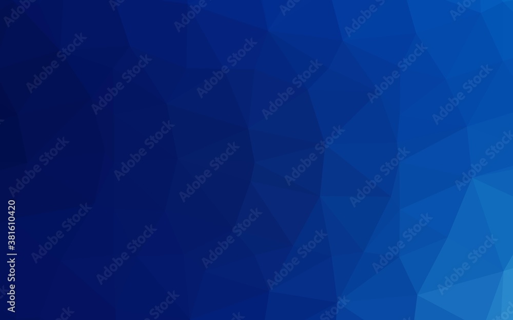 Dark BLUE vector triangle mosaic template. Creative illustration in halftone style with gradient. Completely new design for your business. Dark BLUE vector triangle mosaic template. Creative illustration in halftone style with gradient. Completely new design for your business.