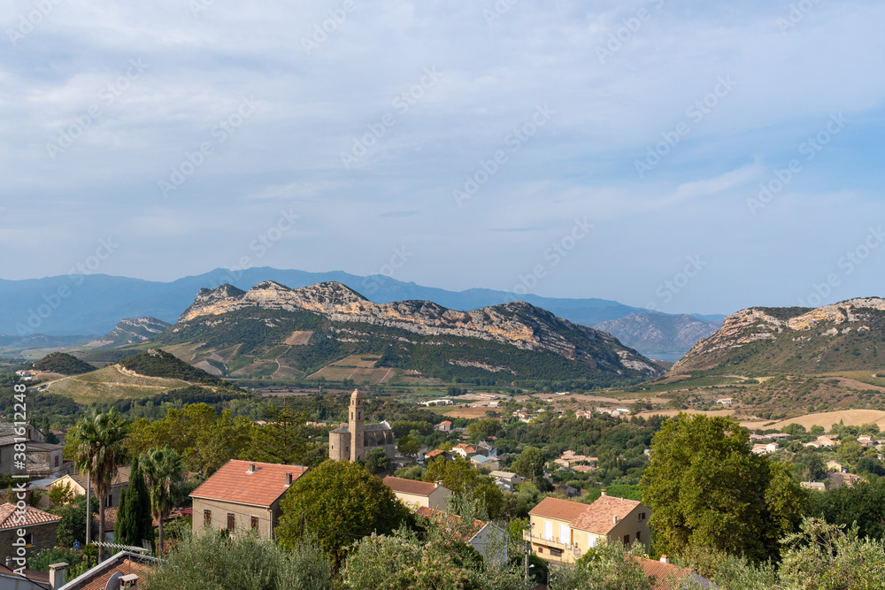 village in the mountains in Corsica