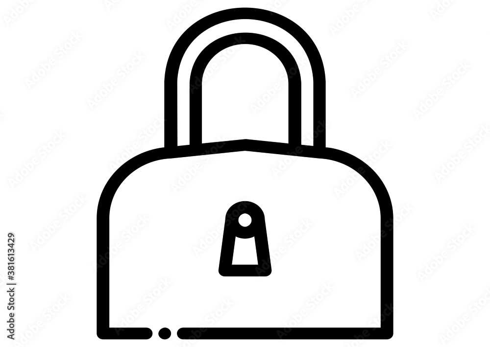 Padlock icon vector illustration design Padlock icon vector illustration design