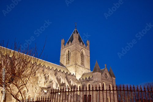 Obraz na płótnie Christchurch Cathedral in Dublin City, Ireland w salonie