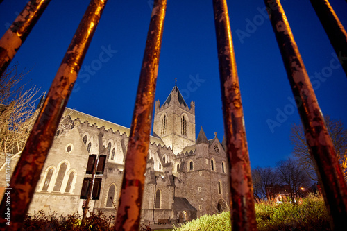Obraz na płótnie Christchurch Cathedral in Dublin City, Ireland w salonie