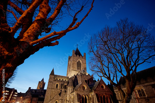 Obraz na płótnie Christchurch Cathedral in Dublin City, Ireland w salonie