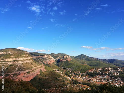 view of the mountains from the mountain