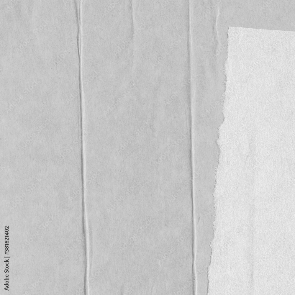 White torn paper collage close-up. Texture made from various paper and cardboard parts. Damaged old paper background. Vintage blank wallpaper. Material design backdrop. White torn paper collage close-up. Texture made from various paper and cardboard parts. Damaged old paper background. Vintage blank wallpaper. Material design backdrop.