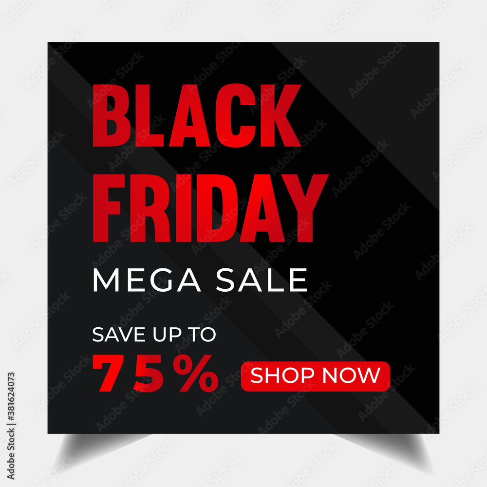  Editable Black Friday Sale Promoting Social Media Post 