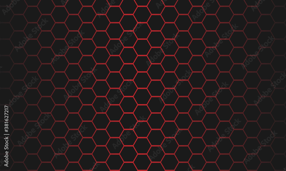 abstract hexagonal background pattern, Hexagonal honeycomb on a dark background. Vector illustration. abstract hexagonal background pattern, Hexagonal honeycomb on a dark background. Vector illustration.