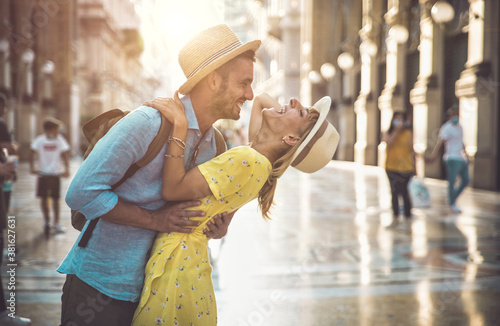 Photography Image of a happy couple on vacation.