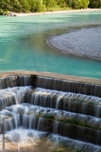 Lech Falls, Lech River, Füssen, Ostallgäu, Allgäu, Schwabia, Bavaria, Germany, Europe photo