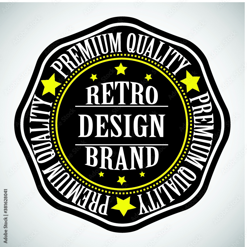 Vector Vintage Insignias . Banner, Stamp, Logo, Icon, Label or Badge . Retro Frame for Emblem .