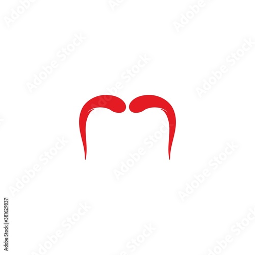 Devil horn logo vector illustration
