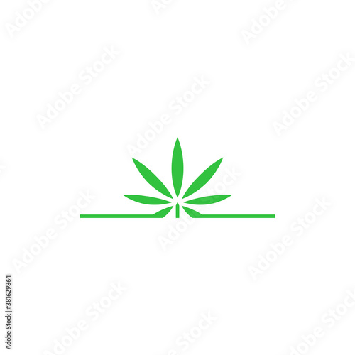 logo of a marijuana leaf as a crown