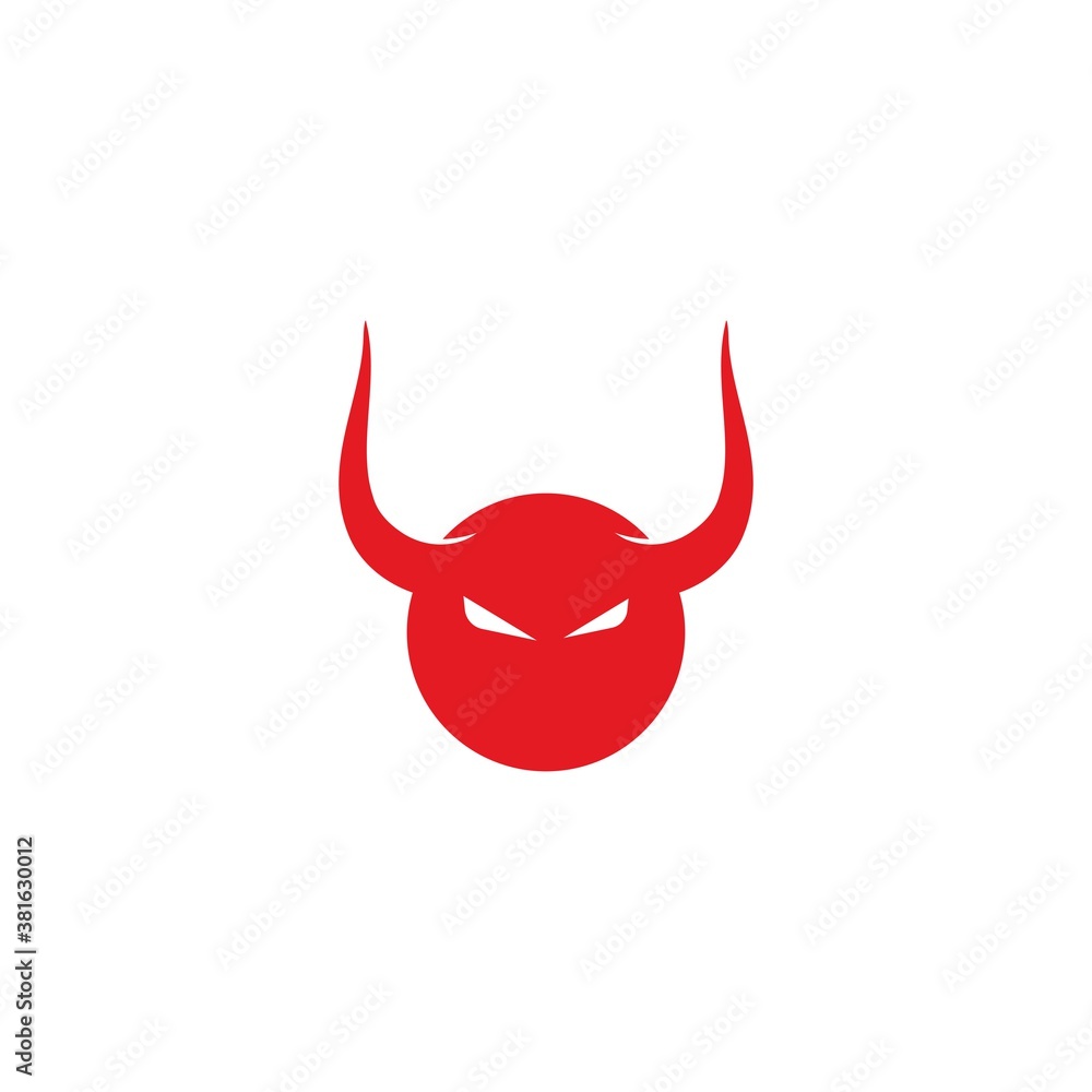 Red Devil icon logo logo vector illustration Red Devil icon logo logo vector illustration