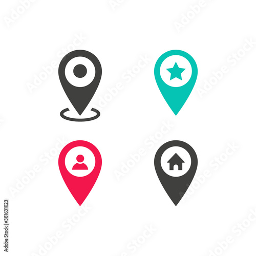 Free Download Set of icons for location and map indication - GFXLoad