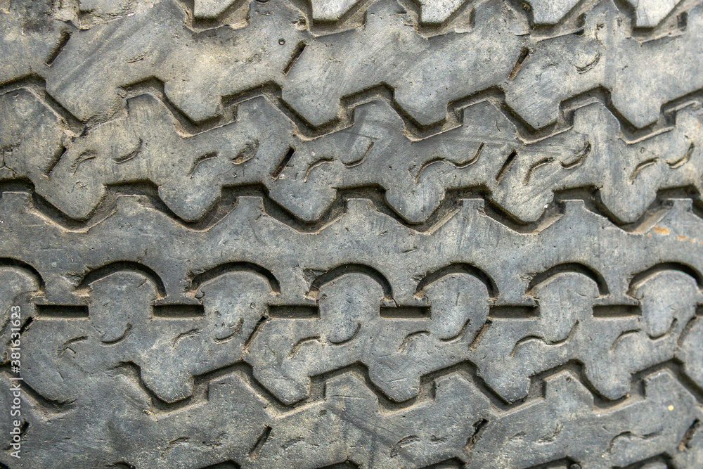 Rubber tire recycling. old used car tires. texture background, close-up Rubber tire recycling. old used car tires. texture background, close-up